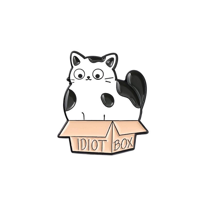 

Charming Cat Cartoon Pins High Quality Alloy Brooches Perfect For Fashion Outfits XZ3860