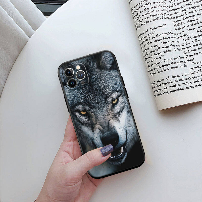 MH148 Animal Wolf Phone Shell Case for iPhone 7 8 11 12 13 14 15 16 17 16E XS Pro Max XR X SE Air