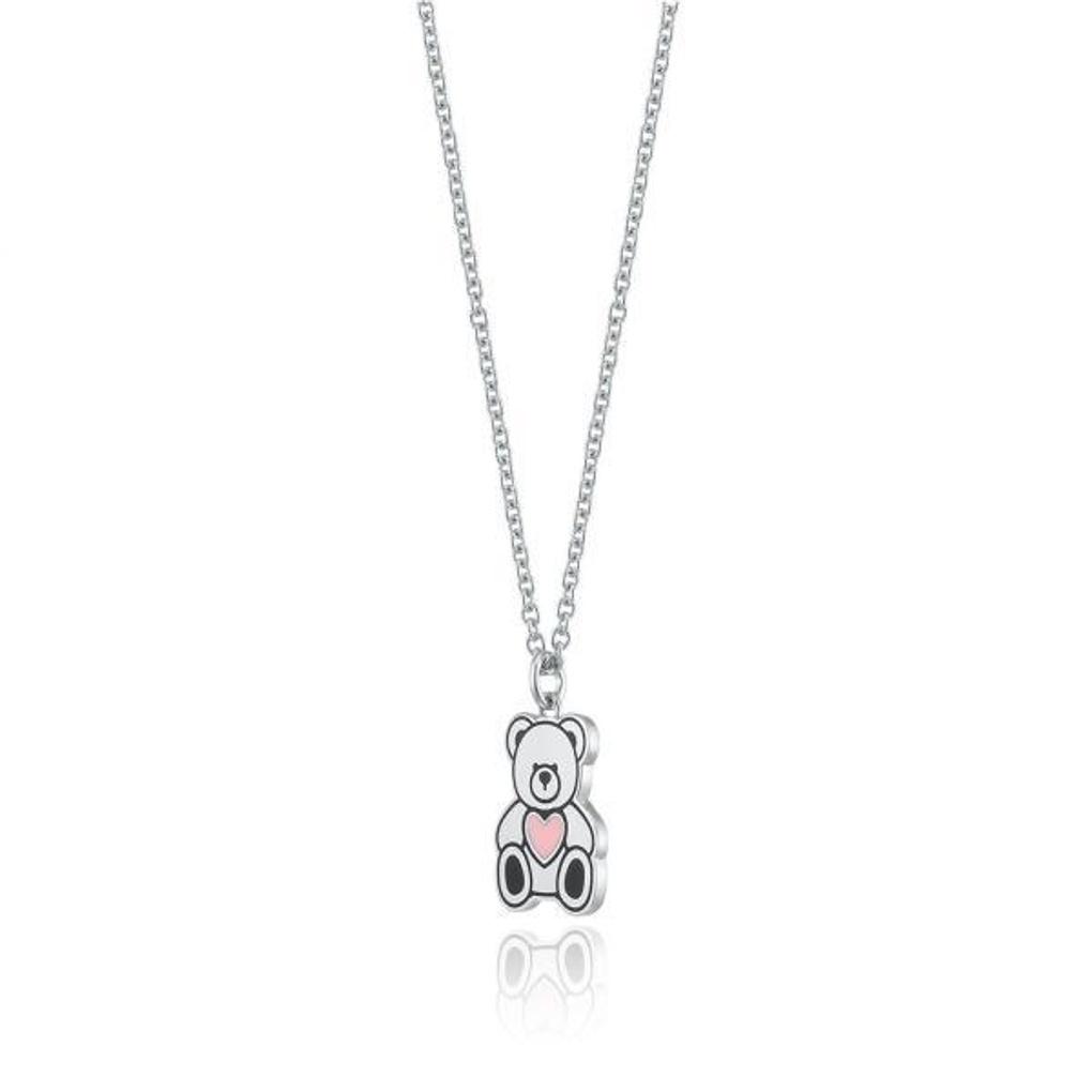 LLOYD Pink Heart Ronnie Anti-Lost Silver Necklace LNS25002S