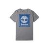 Casual Round Neck Printed Short Sleeve T-Shirt Men Tops Gray A1OA2052