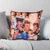Wroetoshaw Harry Lewis Quadratische Kissenhülle Polyester Leinen Samtmuster Reißverschluss Dekoration Wurfkissenhülle Heimkissenbezug 45x45