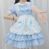 Schoolgirl Cute Summer Puff Loli Sweet Dress Maid Fluffy Dress Cos