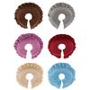 Travel Neck Pillow Ergonomic Face Cradle Cushion Soft Polyester Headrest Pillow for Camping Office and Airplane Rest