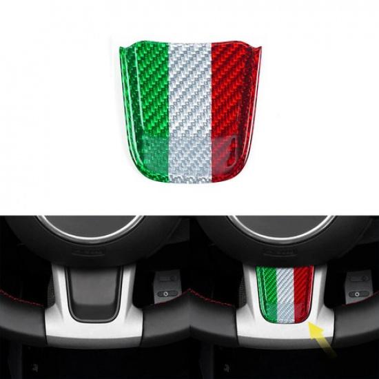 Real Hard Carbon Fiber Steering Wheel Chin Cover For Fiat 500 Abarth -