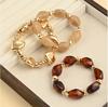 European and American high-end elegant irregular suit women's bracelet Bohemian style exaggerated elastic bracelet