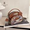 Katy Bear Embroidered Crossbody Bag - 2025 New Style Fashionable and Versatile Women's Shoulder Bag with Cute Bear Design.