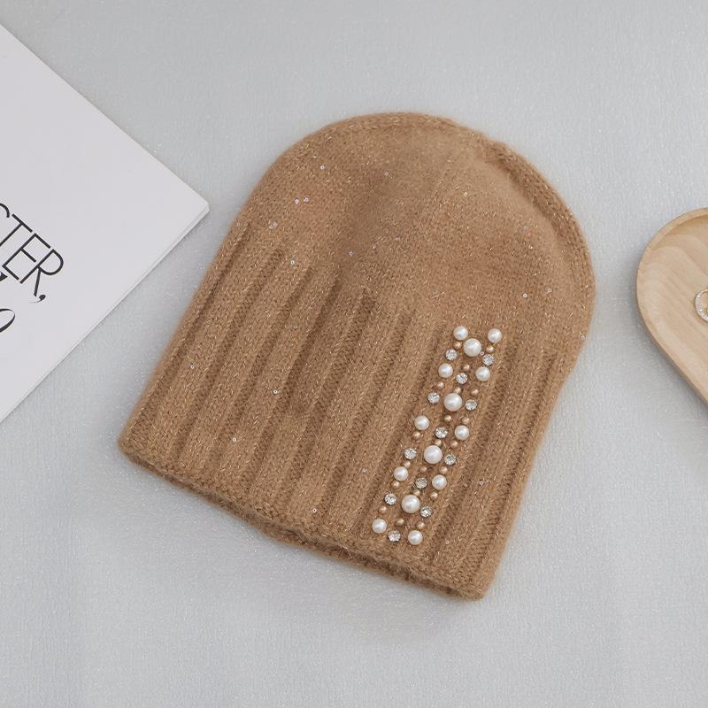 

Женская зимняя теплая шапка-бини, легкая уютная зимняя шапка для повседневной и официальной одежды, зимняя шапка без полей с принтом, женская зимняя шапка One Size