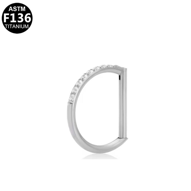 G23 Titanium Alloy High-End Zirconia Nose and Earring Piercing Jewelry