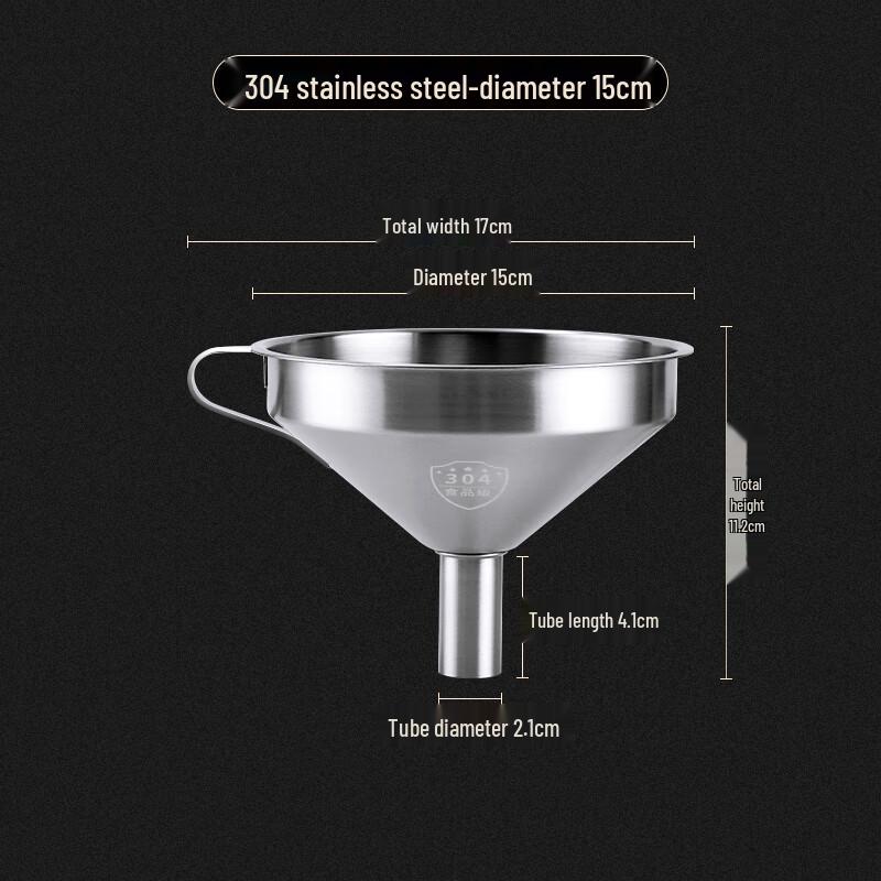 

304 Stainless Steel Kitchen Funnel