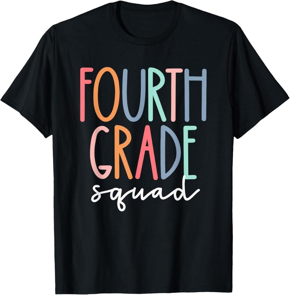 Fourth Grade Squad 4th Teacher Crew Back To School Team T-Shirt Unisex T-Shirt S