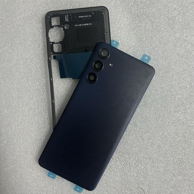 Full Housing For Samsung Galaxy M55 5G M556 Middle Frame CoverBattery Back Cover Rear Cover Repair Parts