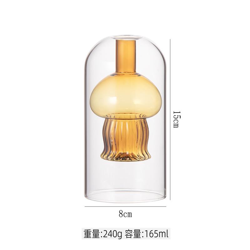 Glass Candlestick Cartoon Jellyfish Candle Holder Ocean Scented Bottle Essential Oil Candle Stick Holder Home Decoration
