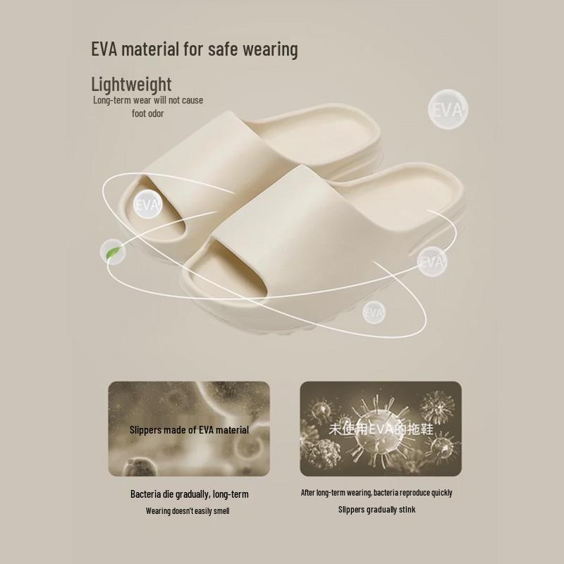 Women's Non-slip EVA Slippers: Odor-resistant Summer Footwear for Tired Feet, Ideal for Outdoor and ICU Use.