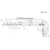 1Pc 37cm 5 Section Telescopic Stainless Steel AM FM Radio Universal Antenna