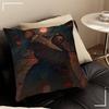 Horror Movie Characters Wall Art Michael Myers Halloween Pillow Cover Sofa Cushion Cover Home Room Decoration Children Gift