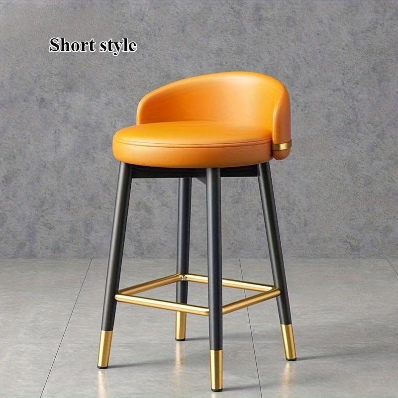 65cm Luxury Forged Iron Bar Stool - Simple Swivel Bar Chair for Home Kitchen Island & Counter, bar chairs, nordic bar stool