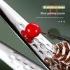Korean BBQ 304 Stainless Steel Tongs - Extended Food, Bread, and Strawberry Tweezers