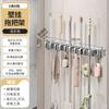 Silicone mop wall hanging clip mobile hook bathroom storage toilet wall broom clip buckle fixing frame