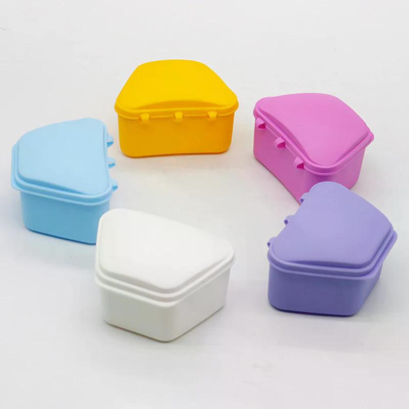 1pc Tooth Retainer Box for Braces and Mouthguard, Denture Storage Case and Clean Organizer Case