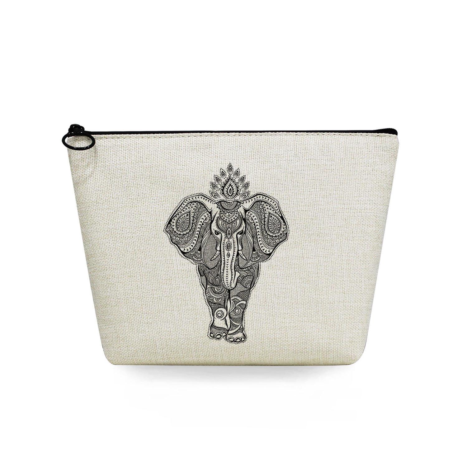 

Women Geometric Taiji Pattern Print Cosmetic Bag Toiletries Organize Travel Storage Case 6743 KTB