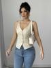 2025 Summer V-Neck Button-Up Cardigan Vest