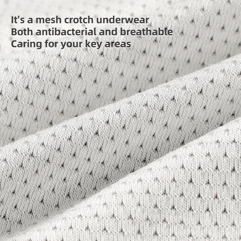 MiiOW 3pcs Ice Silk Men's Panties 7A Conductive Antibacterial Men Underwear Summer Sexy Seamless Boxer Shorts L-4XL