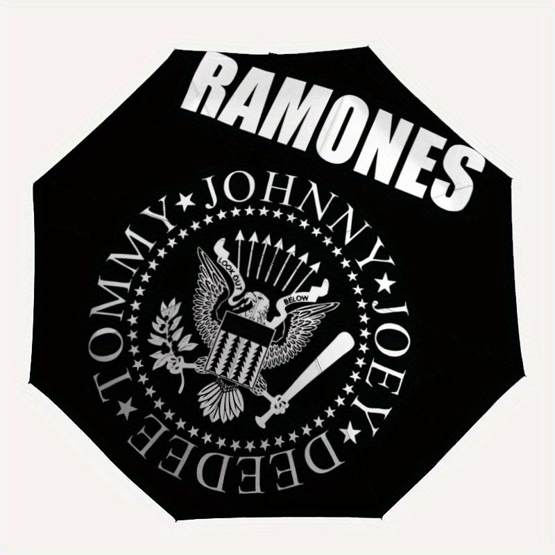 

Ramones Emblem Automatic Open/Close Umbrella Compact Travel Umbrella, 8 Rib Heavy Duty Construction, Ideal Gift, 193