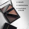 FACES CANADA HD Shape Up Brow Kit - Brown 02, 2.8g | Eyebrow Duo Kit - Wax & Powder With Brush | Long-Lasting | Precise & Natural Looking | Rich