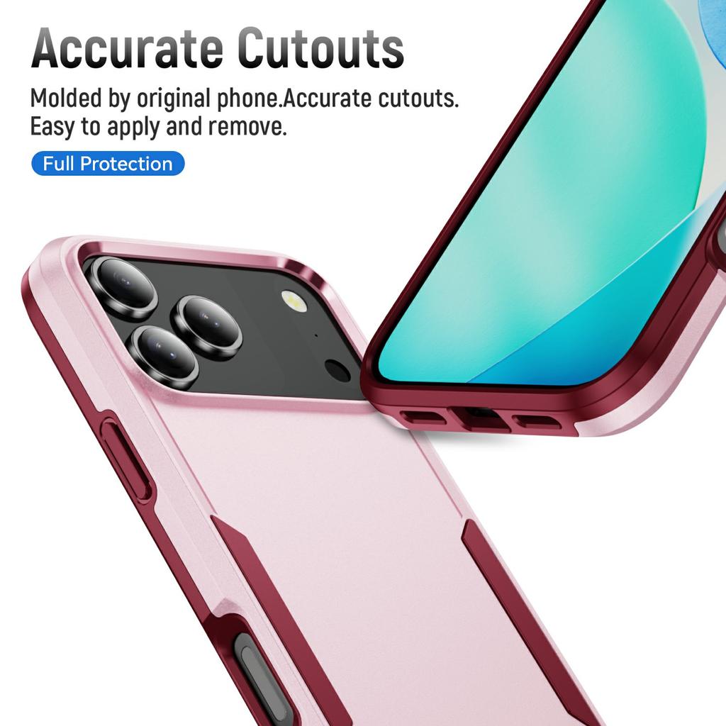 For iPhone 17 Pro Max Case PC+TPU Military Grade Drop Protective Phone Cover
