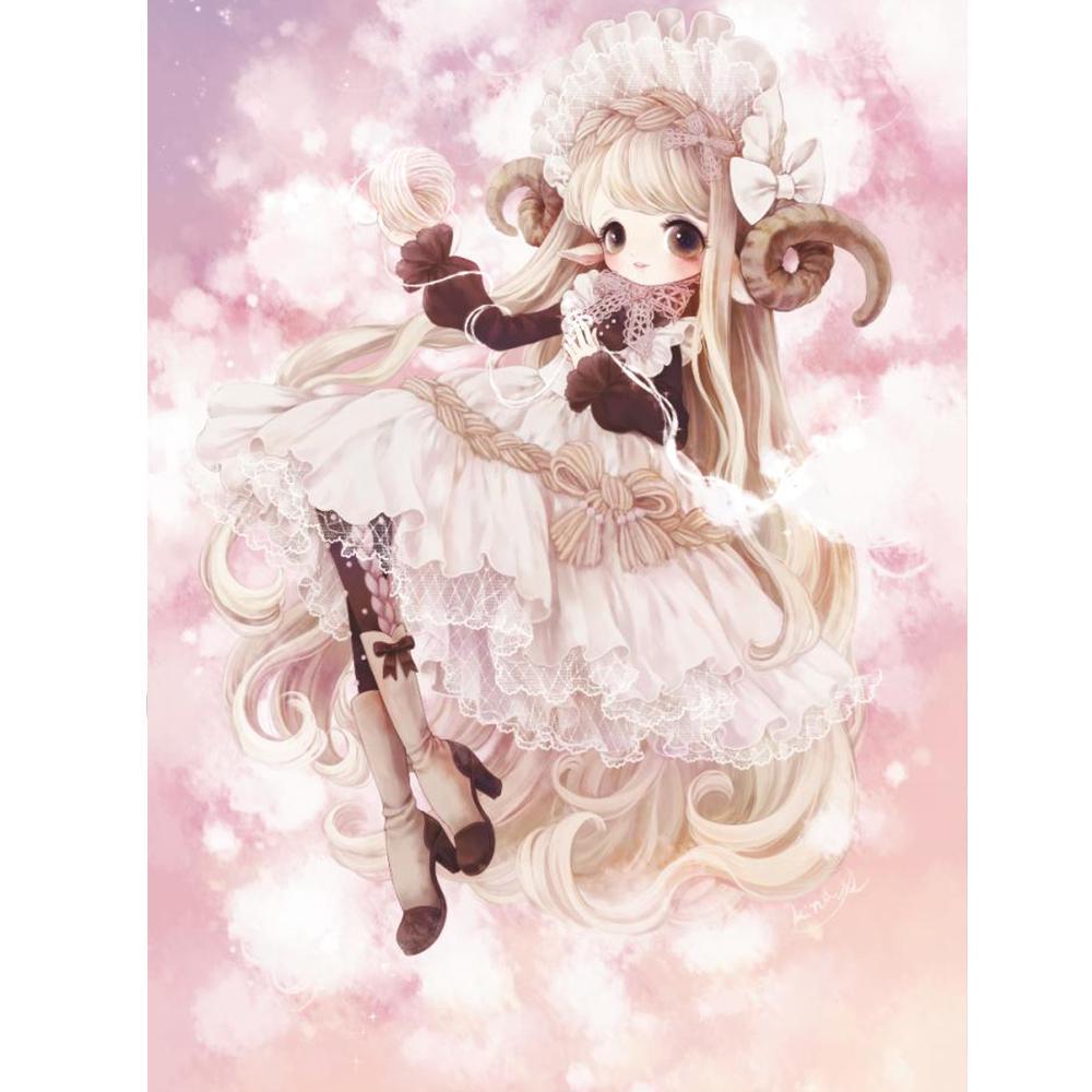 5D DIY Round Full Round Diamond Painting Anime Diamond Embroidery Complete Home Decorative Gift