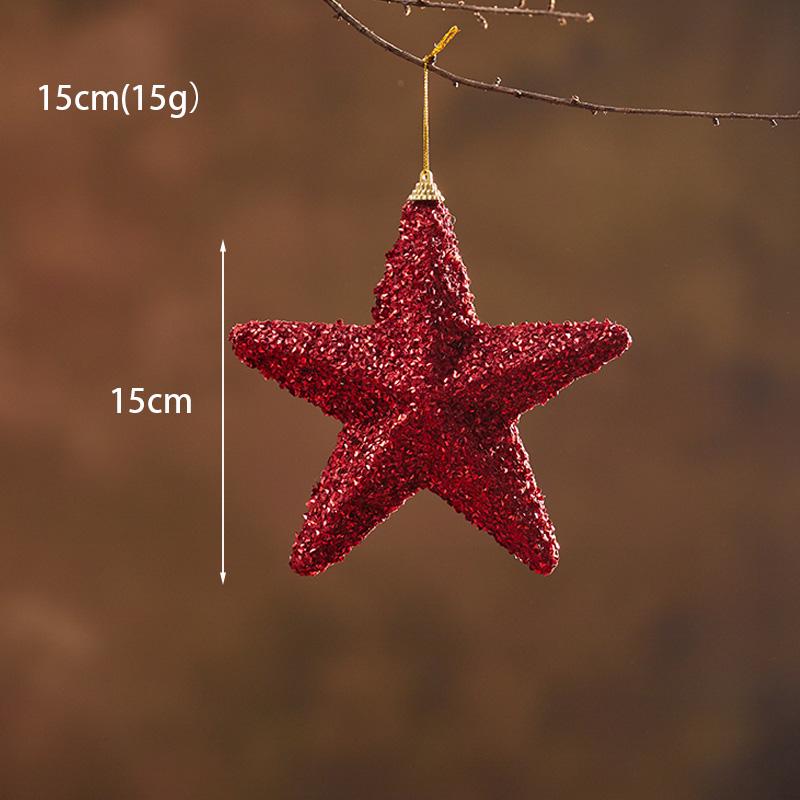 Luminous Christmas Ornaments: Star Tree Topper & Ball Set for Festive Decoration