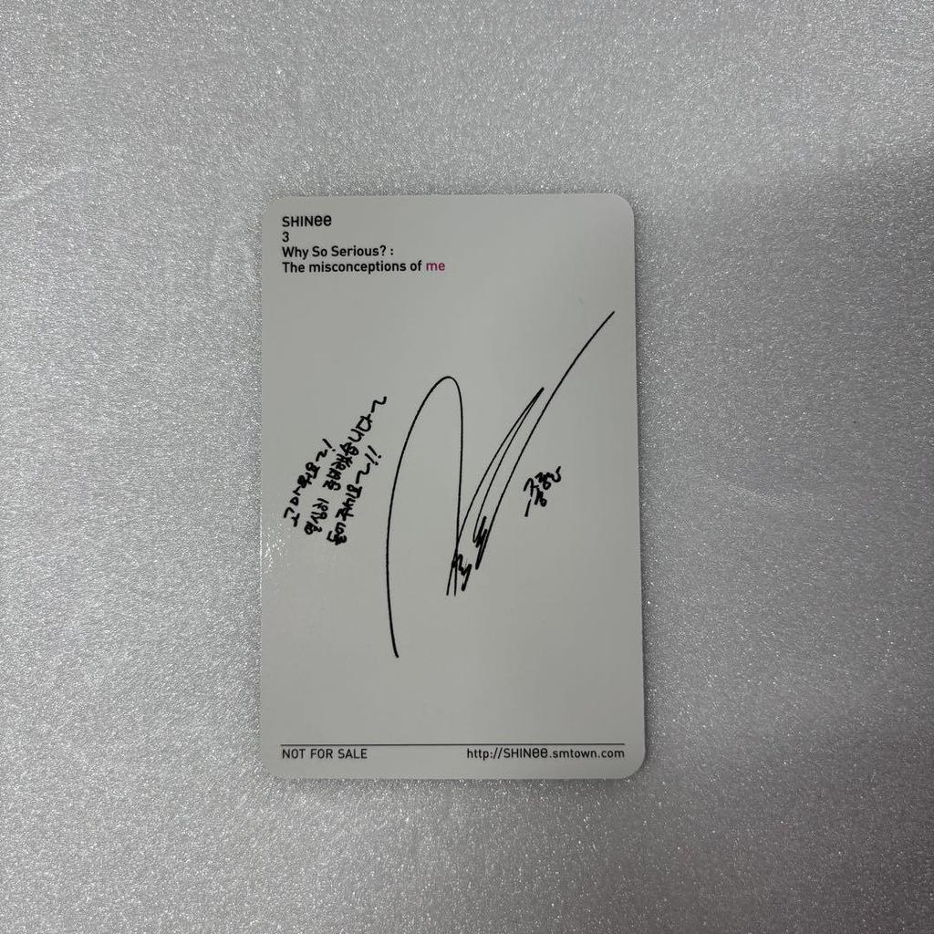 [USED] The Misconceptions of Us CD Trading Card Jonghyun