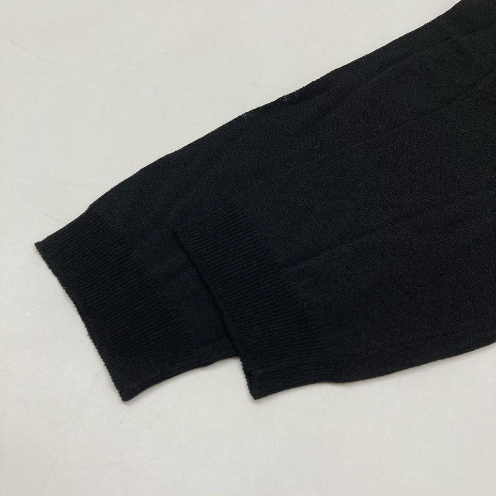 Les Copains BLACK P13 001207 Lace Cardigan Ensemble Tops 40 blackUsed