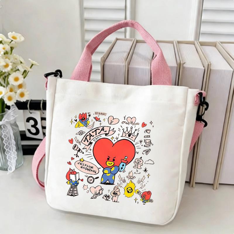 Korean Boy Group Canvas Shoulder Bag - Best Seller Student Handbag