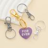 20/50Pcs Swivel Snap Hooks with Key Ring Metal Swivel Lobster Claw Clasps for DIY Keychain Bag Hang Jewelry Making Accessories