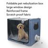 Nebulizer Dog Tent, Spacious Foldable Pet Nebulizer Nest with Double Holes, Multi-functional Dog Crate for Home Pet Hospital