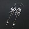 New Gothic Five-Pointed Star Dagger Earrings: Dark Supernatural Charm & Unique Friendship Gift