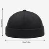 Solid Color Brimless Hat Breathable Hip Hop Hats Fashion Landlord Hat  Unisex