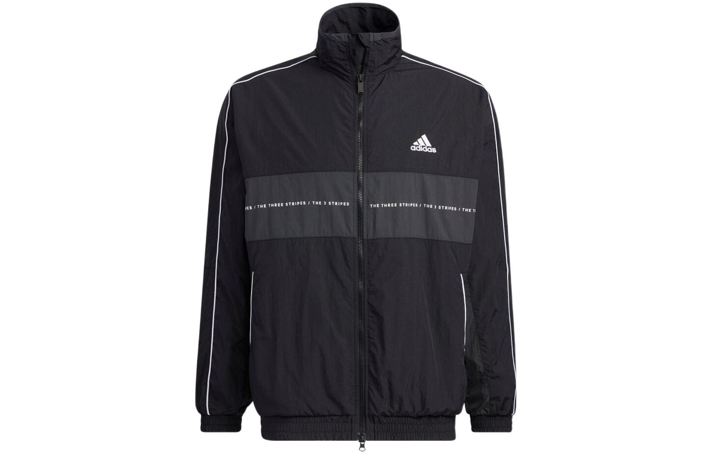 Adidas Jackets Unisex Black Stand Collar Moderate Other IA9425 A/XXL