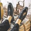 Fashion Groom's Wedding Leather Shoes Retro British Style Casual Party Outdoor Trendy Streets Black Brown Plus Size Shoes Adult Suit