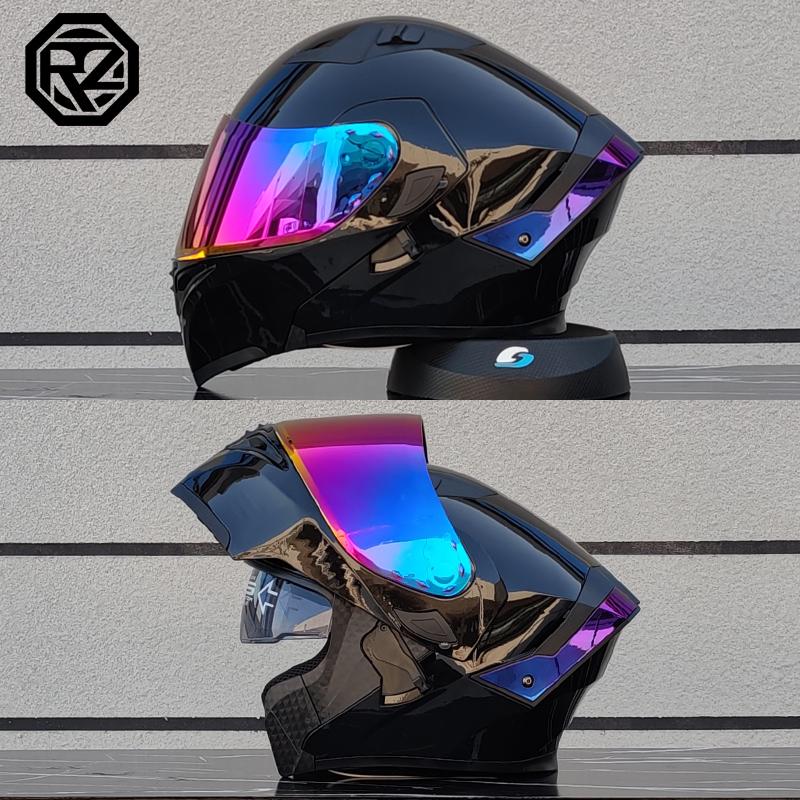 ORZ High Quality Modular Flip Helmet Double Lens Full Helmet Casco Para Motos Motorcycle Travel Half Full Helmet Casque Moto