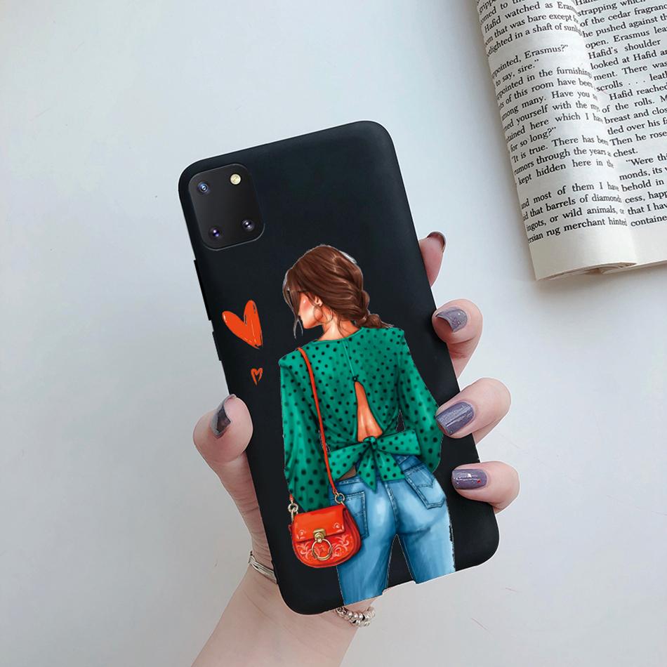 For Samsung Galaxy Note 10 Lite Phone Cover Cute Sweet Girls Patterned Silicone Soft Case For Samsung Note10 Lite S10 Lite Case