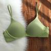 Seamless French - Style Front - Closure Bra for Women Push - Up Breathable Thin Wirefree Sweet Teenage Bra