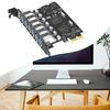7 Ports USB 3.0 PCI-E Expansion Card Adapter 5Gbps USB 3.0 Front Controller Adapter Card External Controller for Desktop