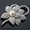Broche à fleurs délicate et élégante pour femmes, bijoux de mariée