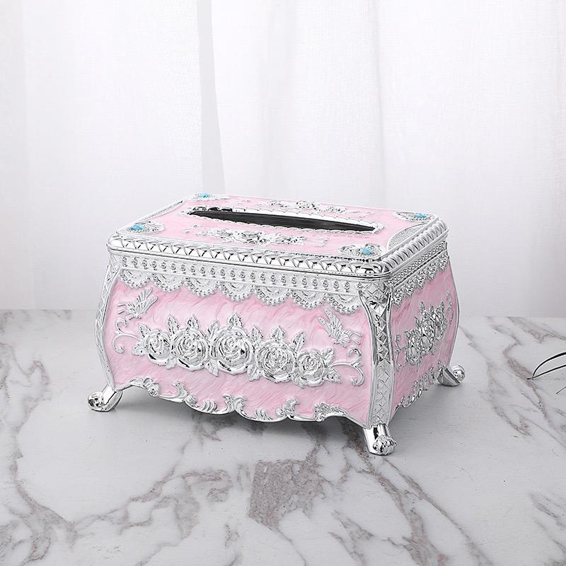 Napkin Extraction Paper Box European Style Plastic Kitchen Napkin Dispenser Storage Box Organizer Desktop Home Decorative