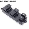 25401-ED500 For Nissan Tiida Front Left Driver Side Window Control Switch Door Lock Car Parts Accessories 16+3Pins