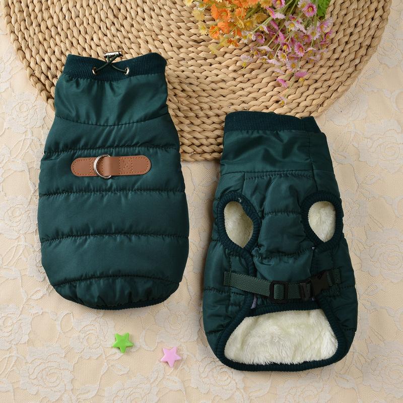 Winter Dog Clothes Warm Thermal Cotton Pet Coat Small Dogs Clothing Teddy Pomeranian Corgi Puppy Jacket Cold Weather Apparel