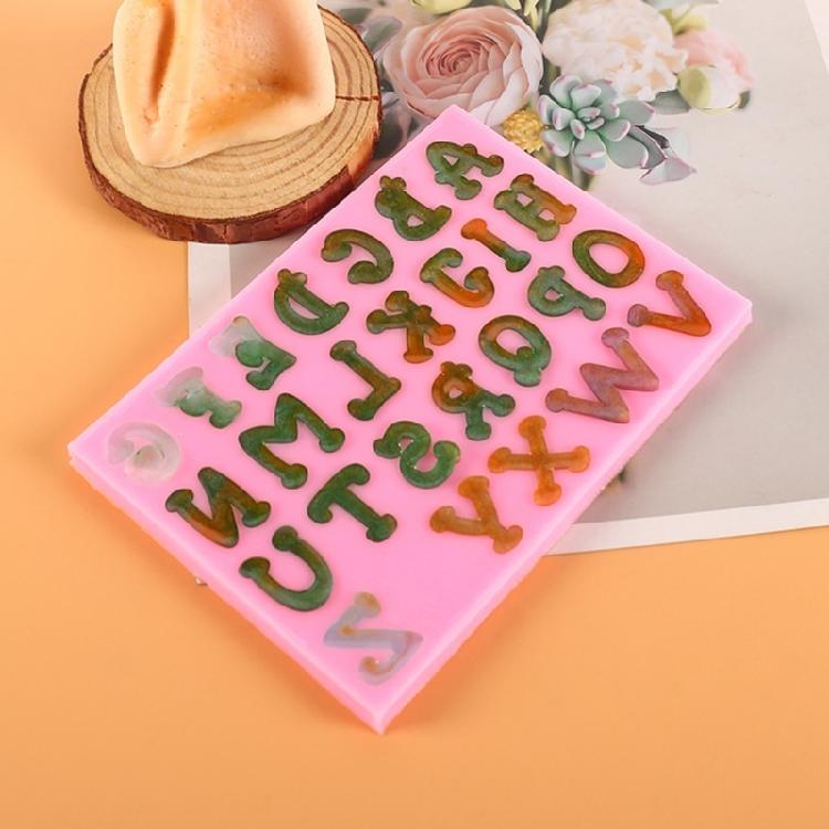 Alphabet Letter Shaped Silicone Molds Fondant Chocolate Mould Cake-Topper Decors