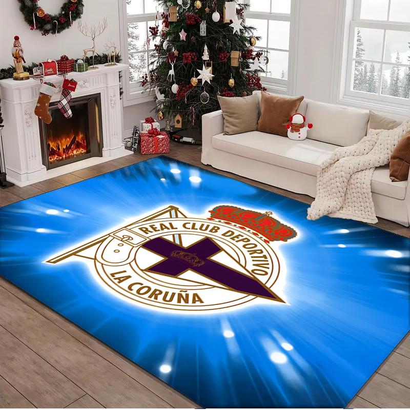1PC rug Deportivo A Coruna Crest Carpet, Chair Rug,Area Rug for Office Bedroom living rooms bedroom, Doormat decor Christmas fan gifts